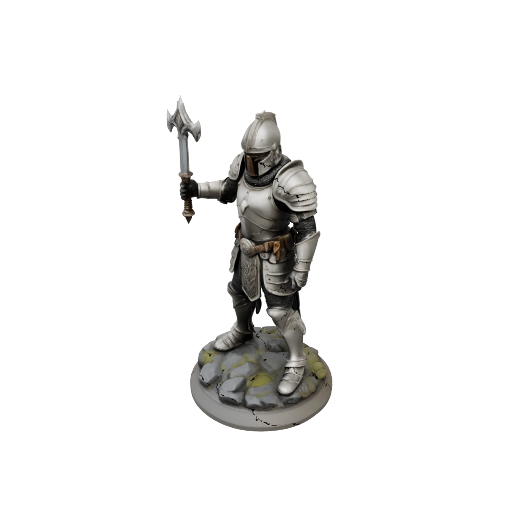 Armored Paladin With War Maul
