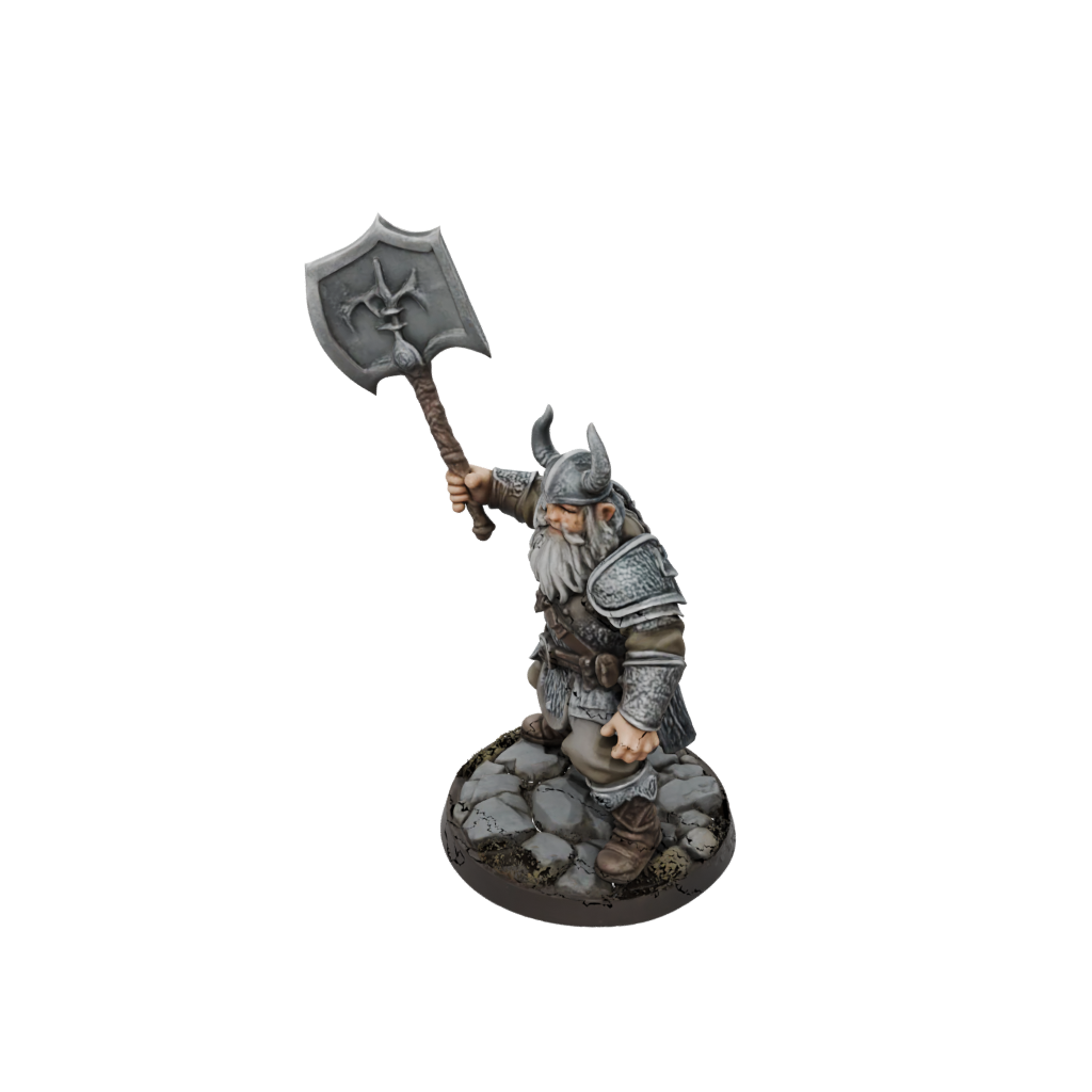 Dwarf Warrior With Battleaxe