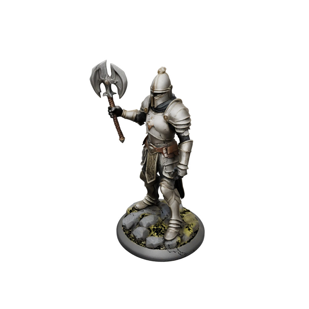 Armored Paladin With War Maul