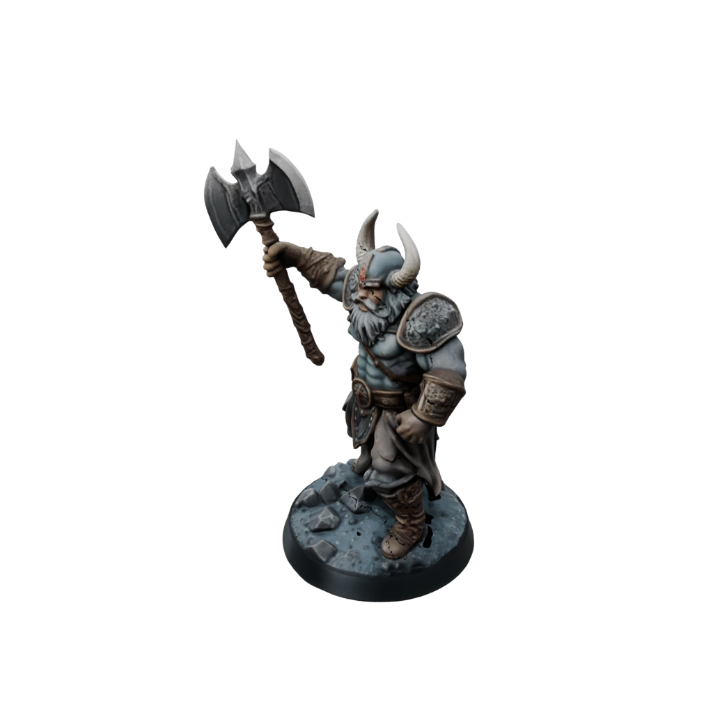 Galaxy Dwarf Warrior With Battleaxe