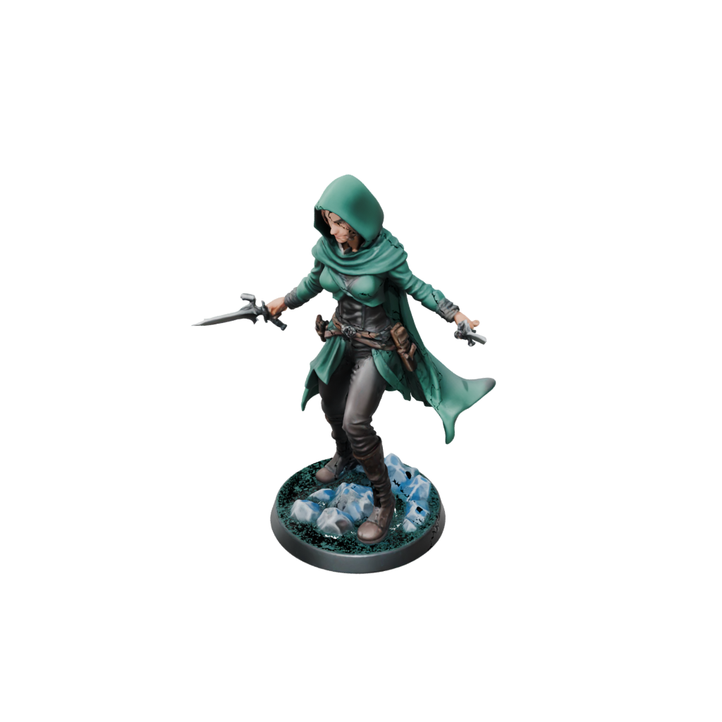 Galaxy Hooded Rogue With Daggers