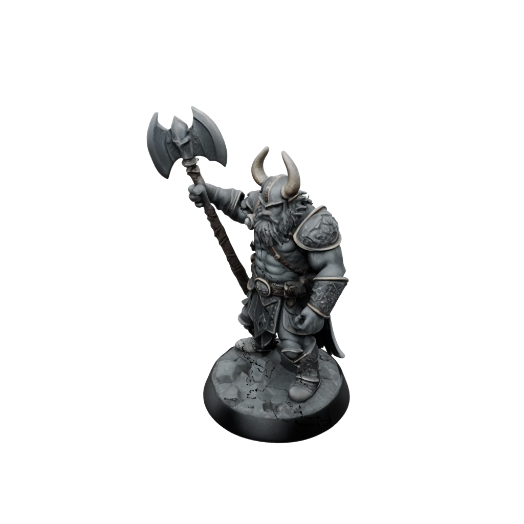Galaxy Dwarf Warrior With Battleaxe