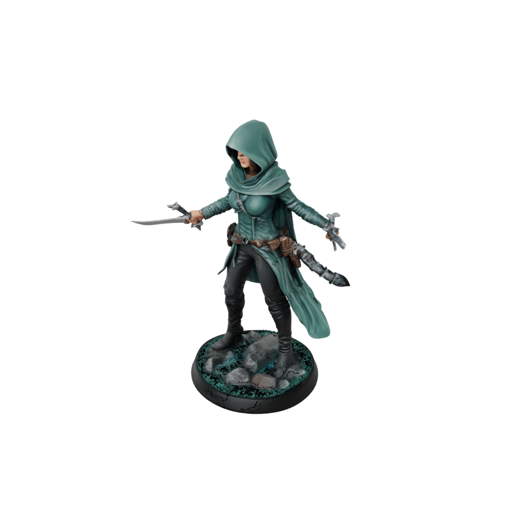 Galaxy Hooded Rogue With Daggers