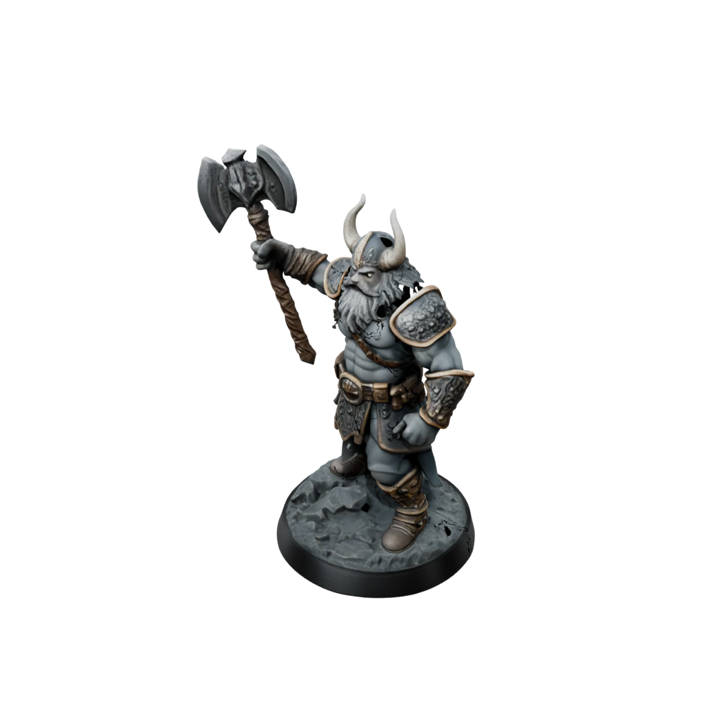 Galaxy Dwarf Warrior With Battleaxe
