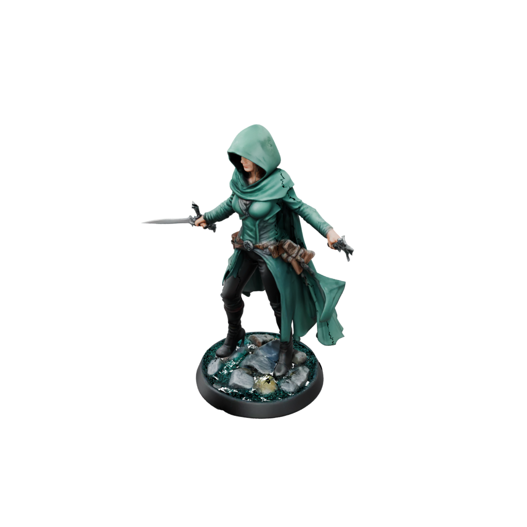 Galaxy Hooded Rogue With Daggers
