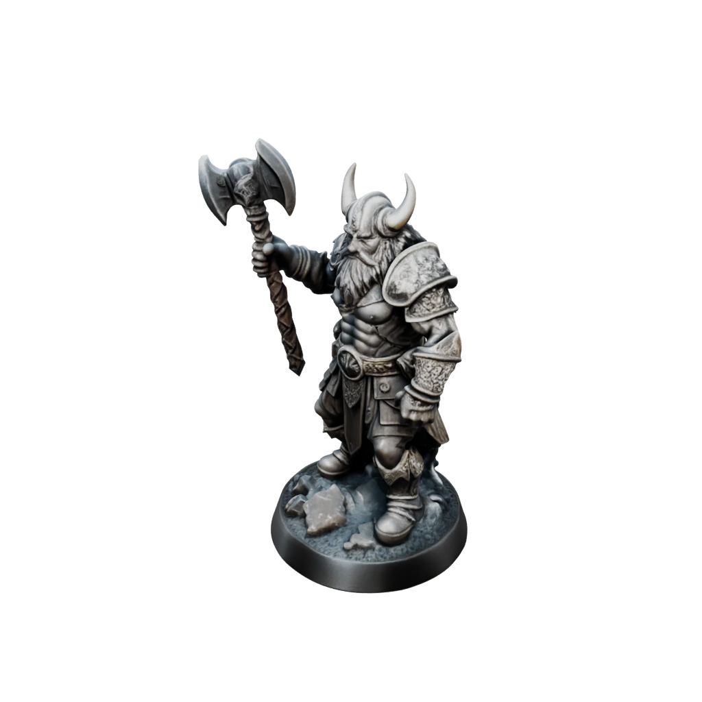 Galaxy Dwarf Warrior With Battleaxe