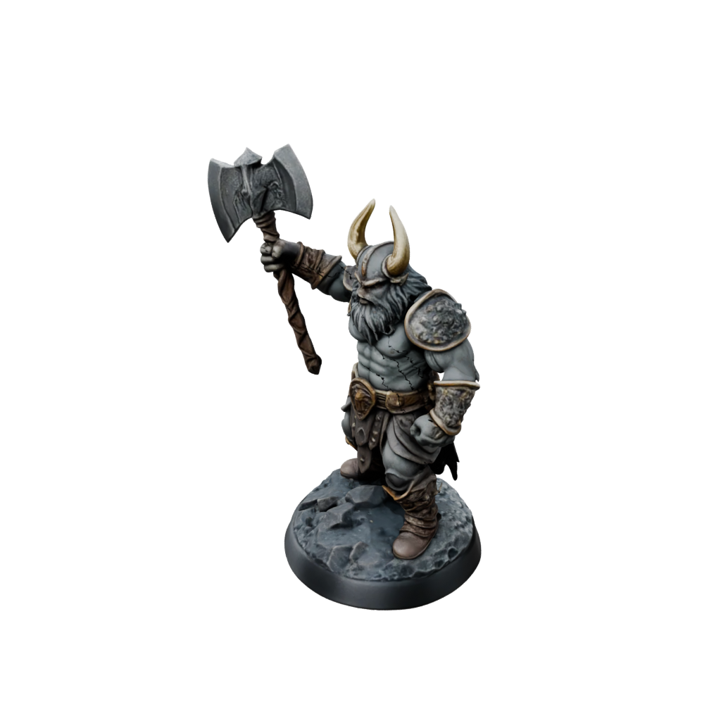 Galaxy Dwarf Warrior With Battleaxe