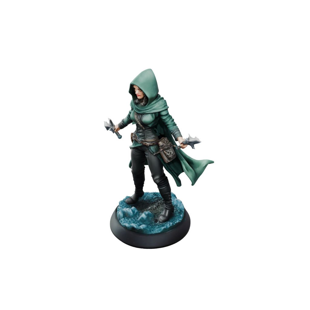 Galaxy Hooded Rogue With Daggers
