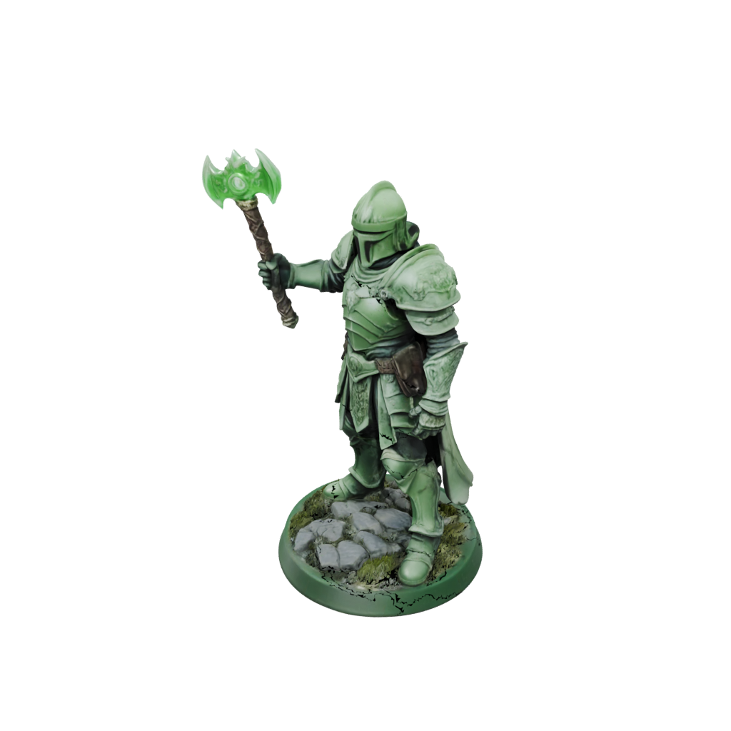 Glow Armored Paladin With War Maul
