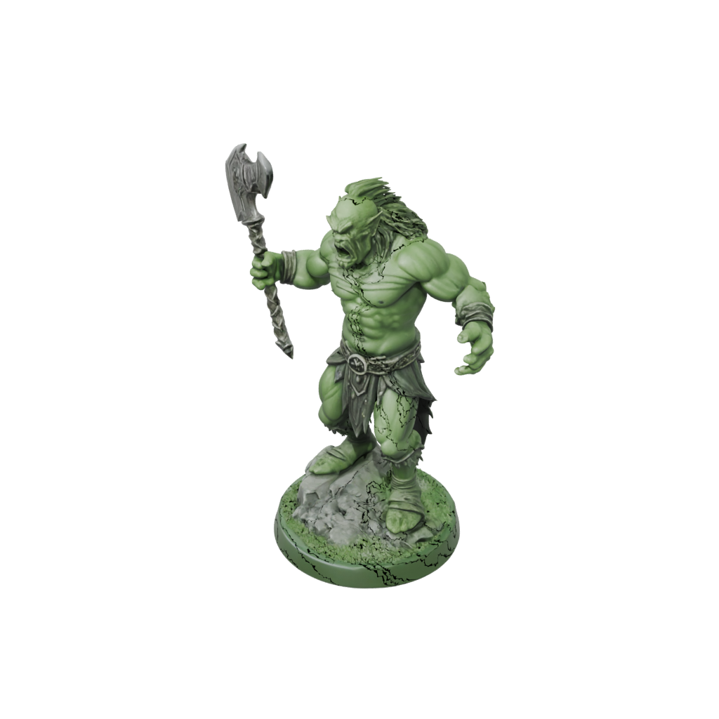 Glow Half-Orc Berserker