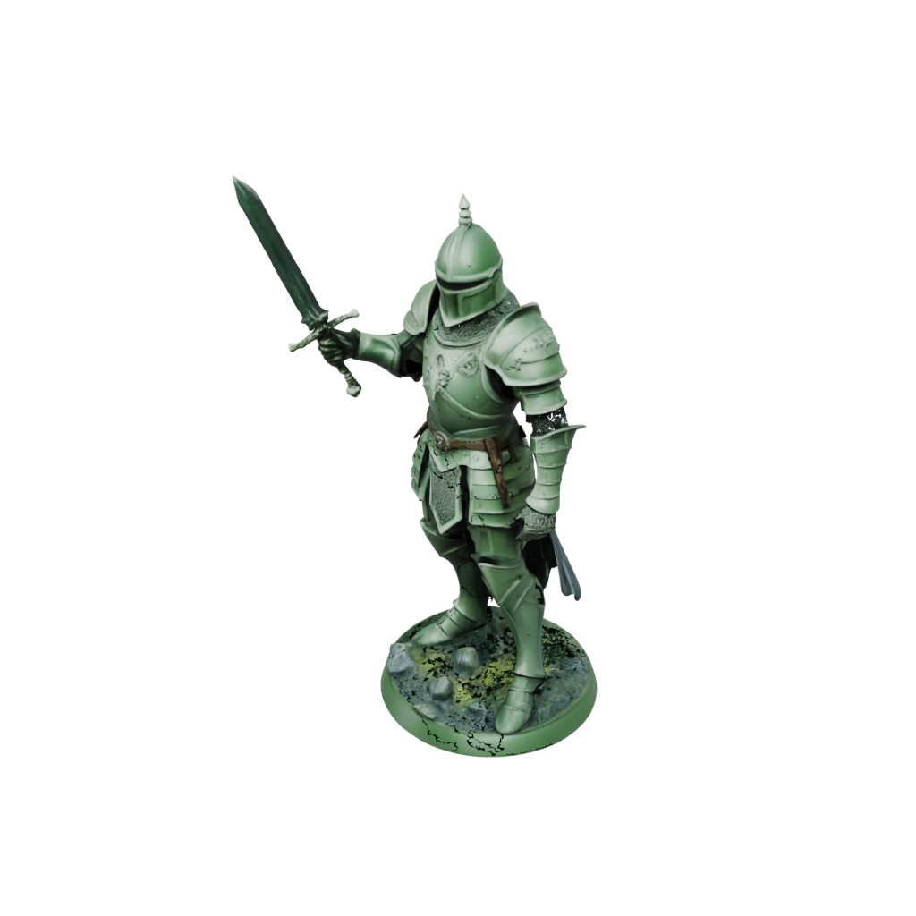 Glow Knight In Full Plate Armor