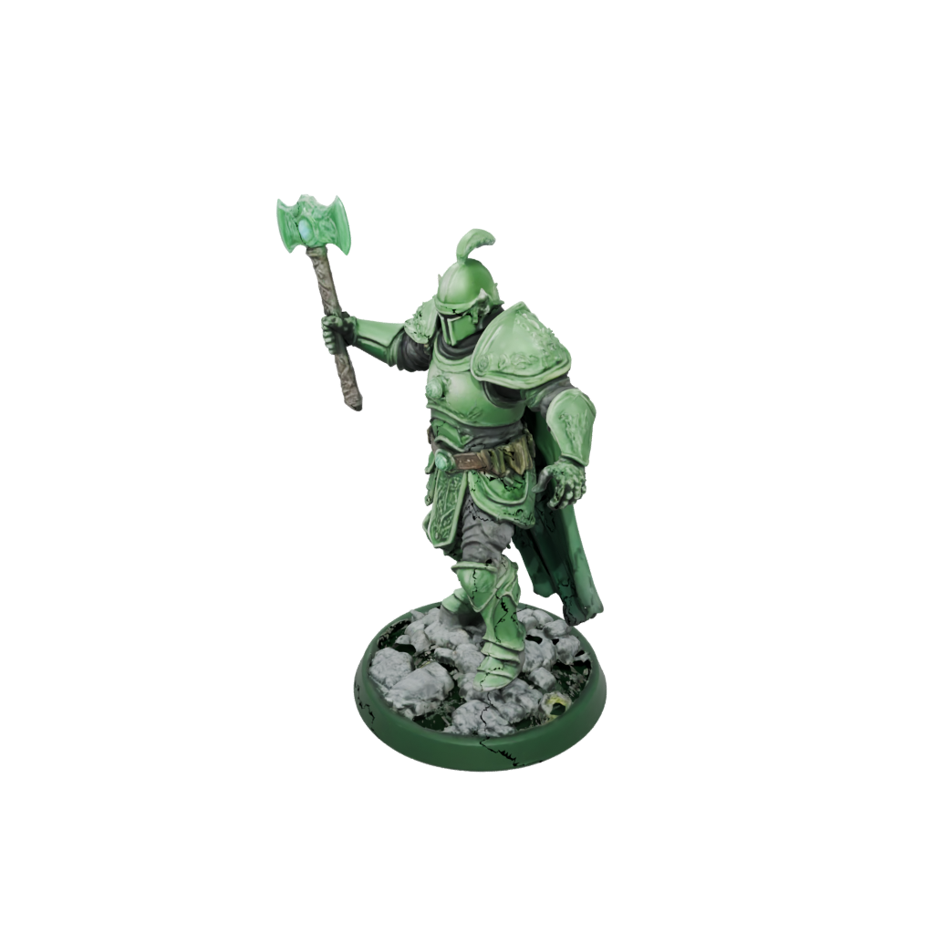 Glow Armored Paladin With War Maul