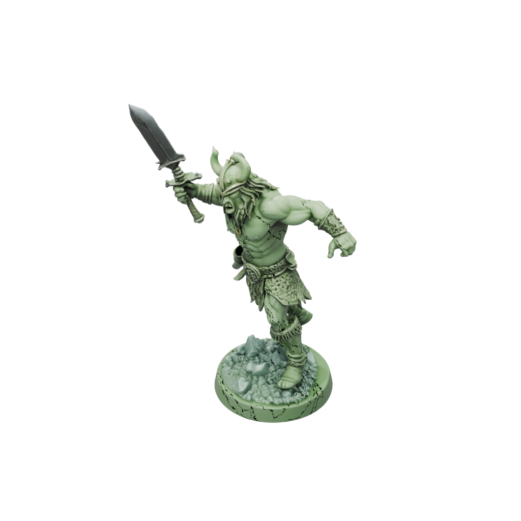 Glow Barbarian With Greatsword