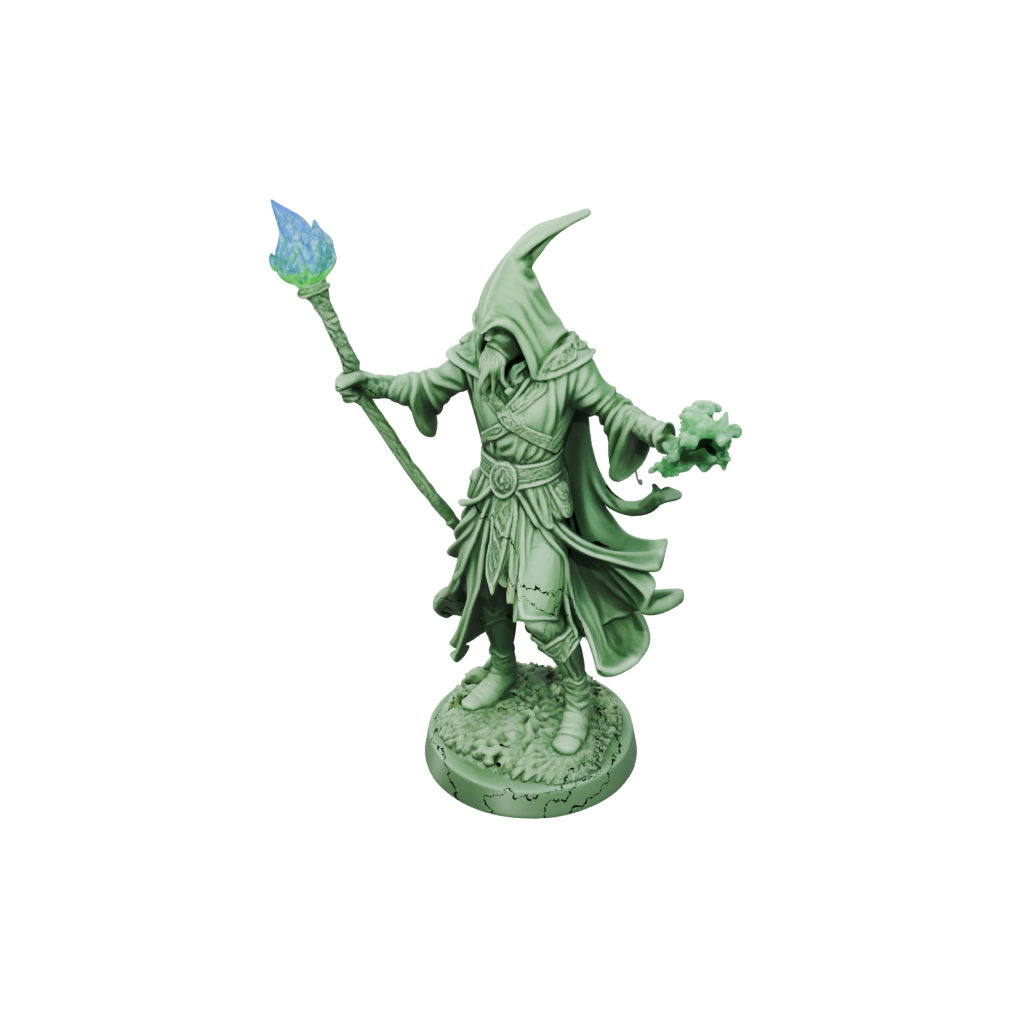 Glow Battle Wizard With Staff