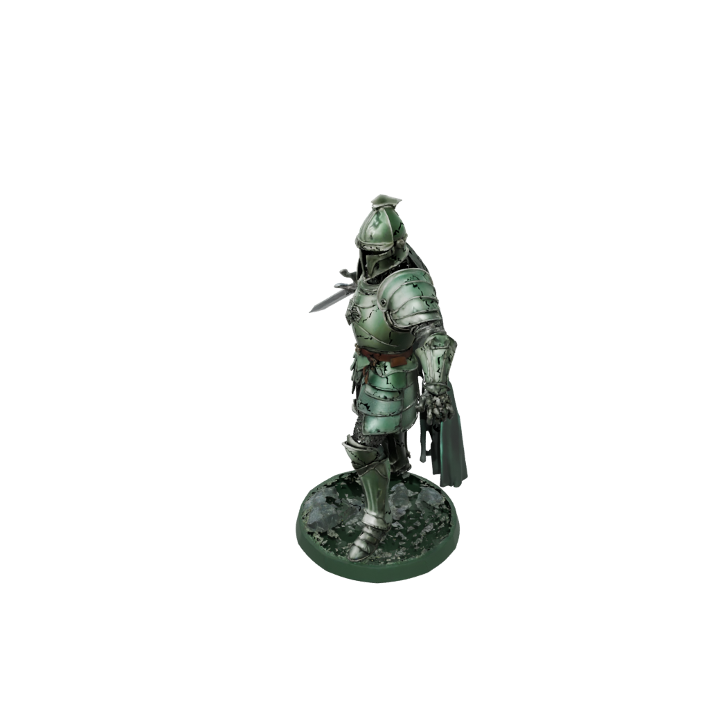 Glow Knight In Full Plate Armor