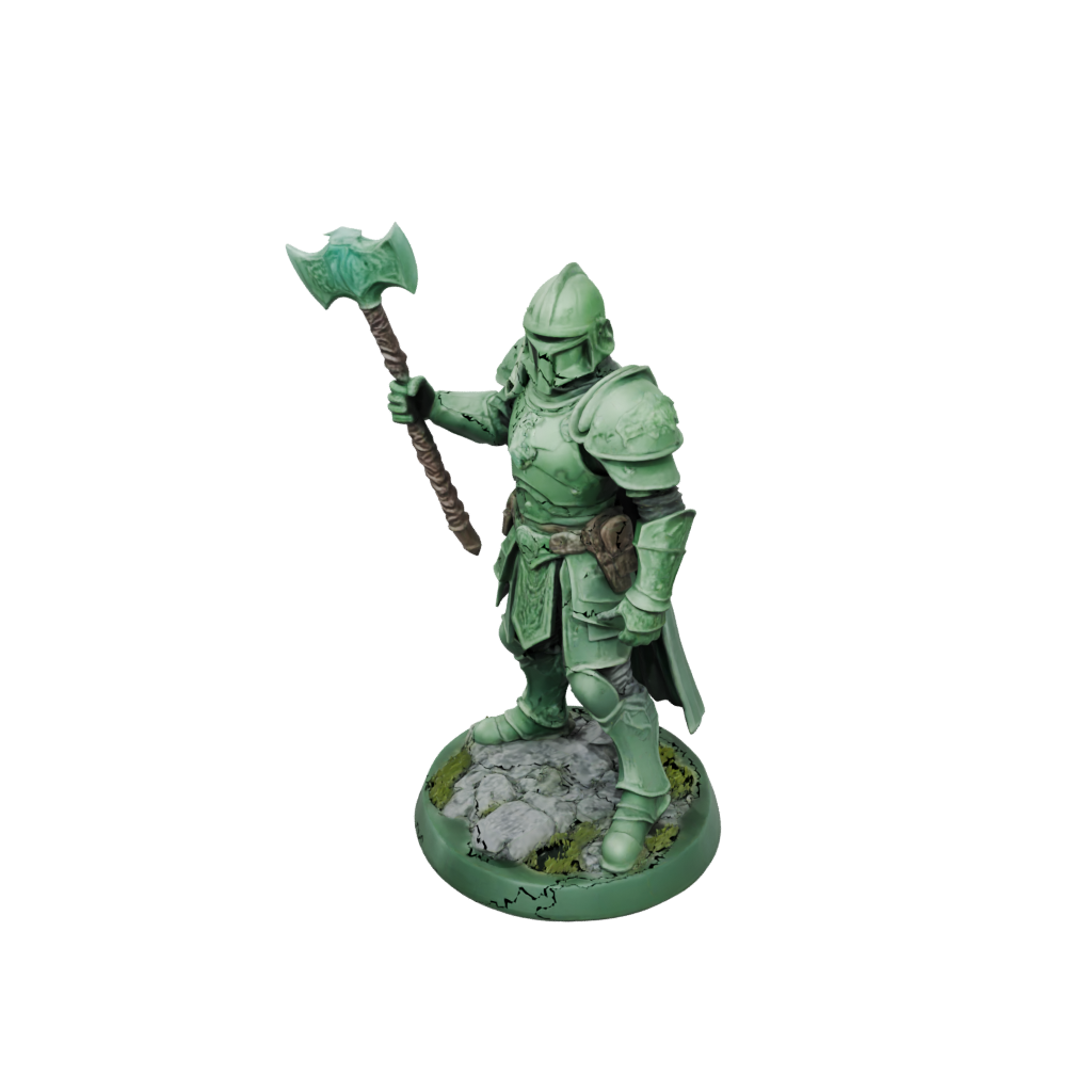 Glow Armored Paladin With War Maul
