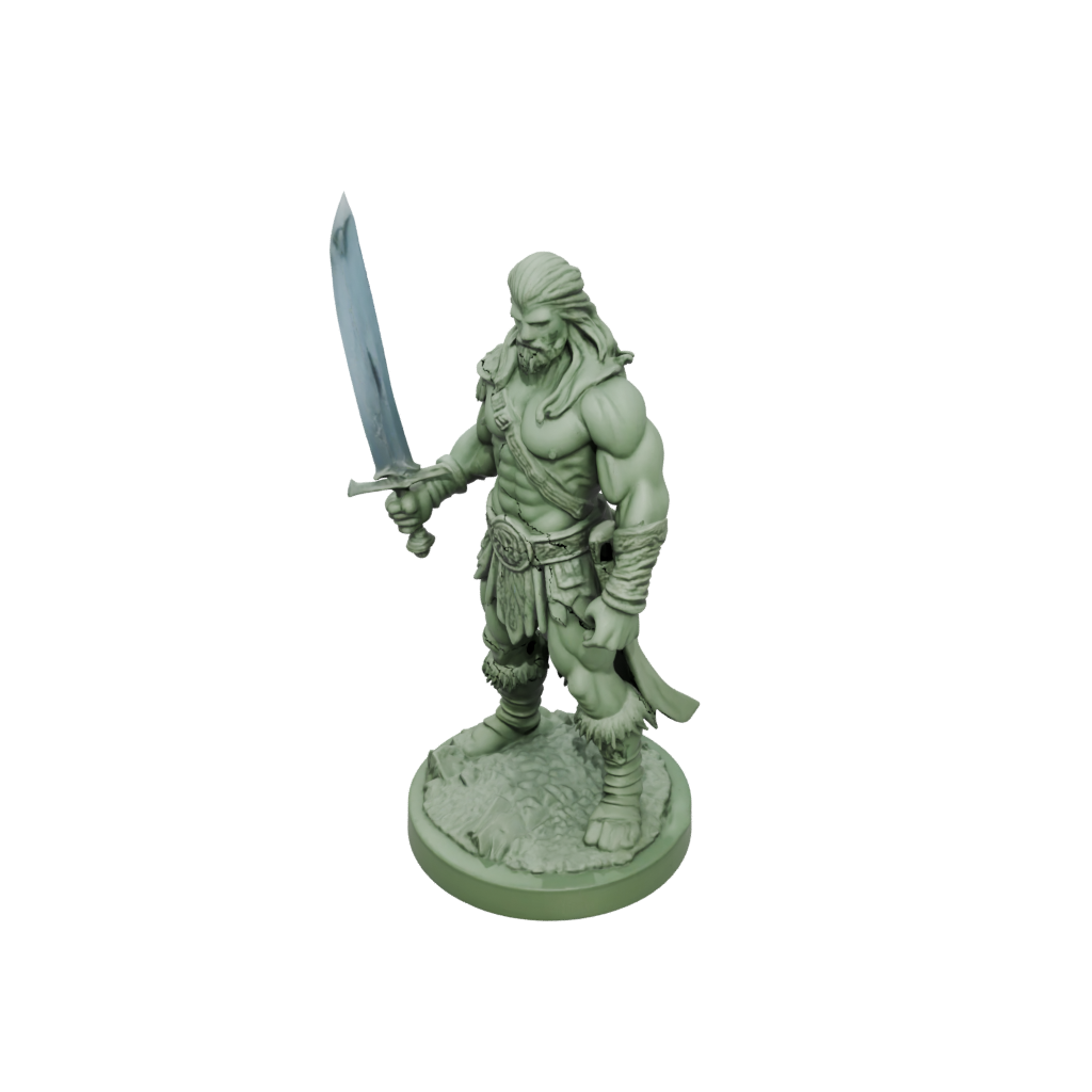 Glow Barbarian With Greatsword
