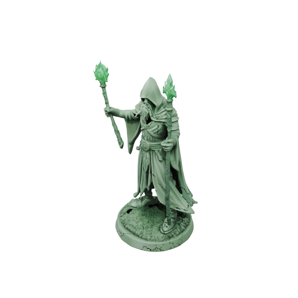 Glow Battle Wizard With Staff