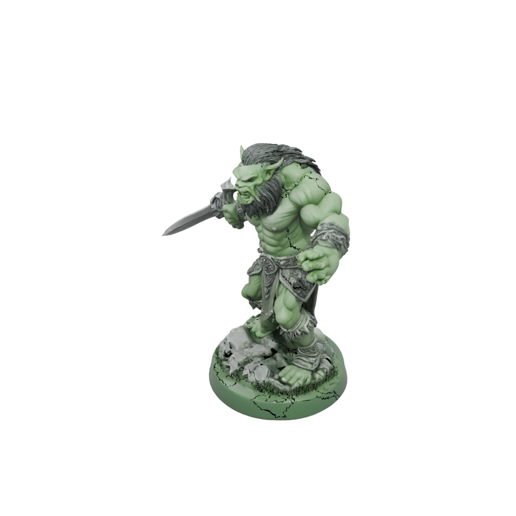Glow Half-Orc Berserker