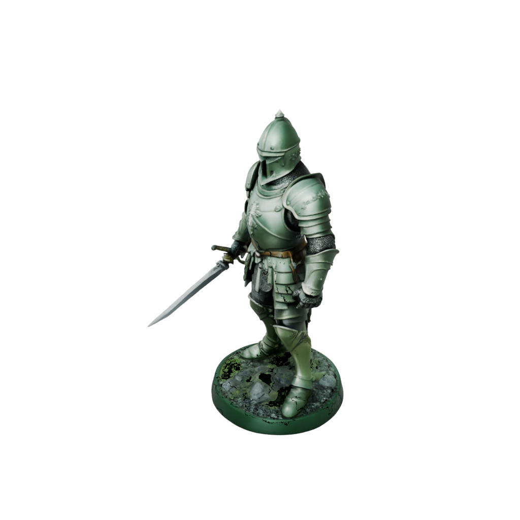 Glow Knight In Full Plate Armor