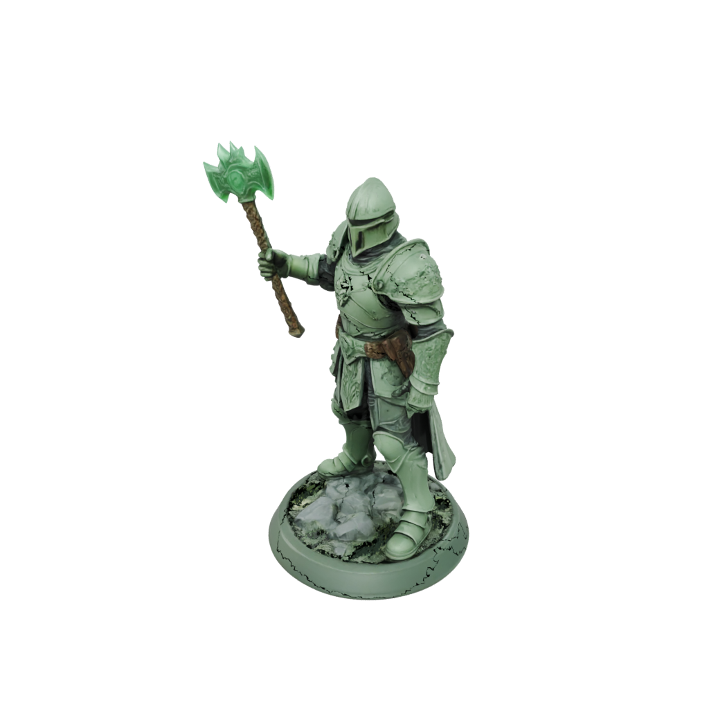 Glow Armored Paladin With War Maul