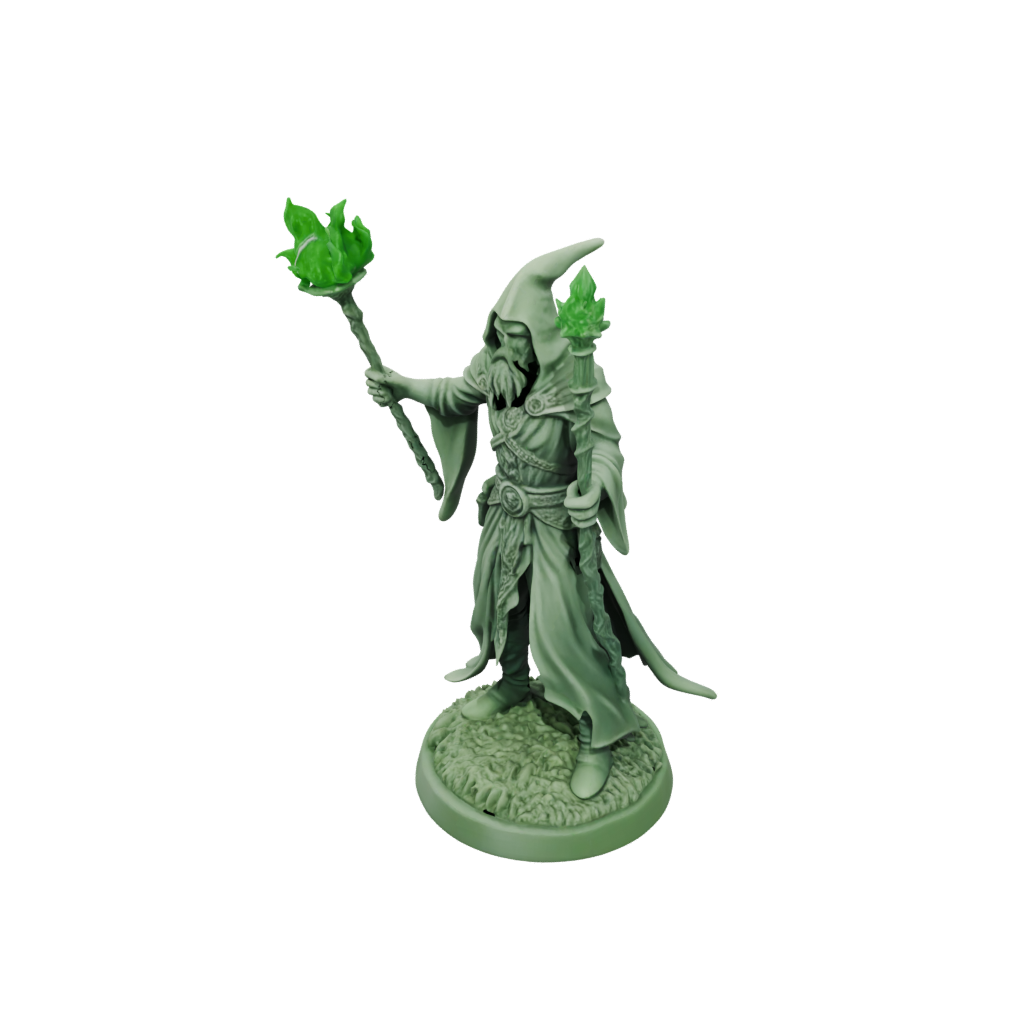 Glow Battle Wizard With Staff