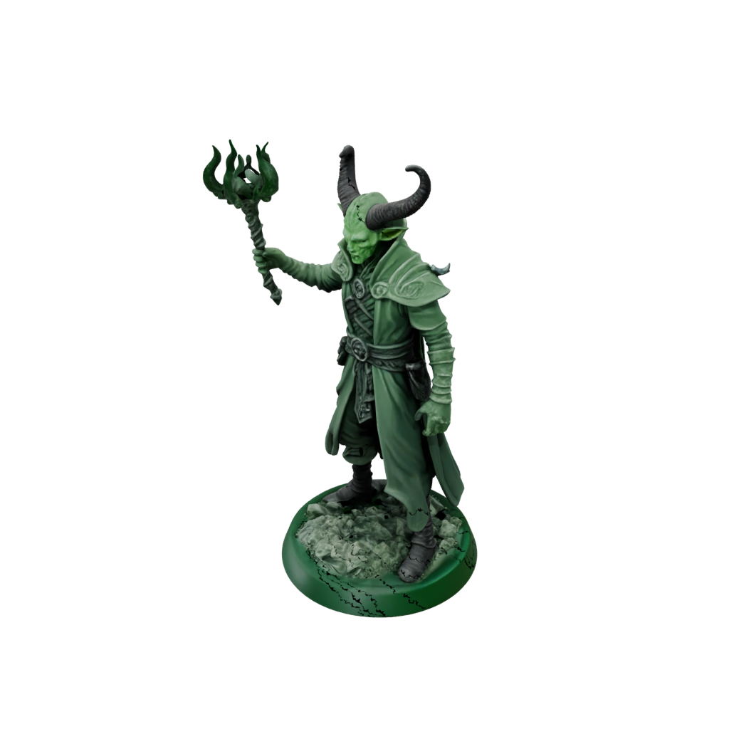 Glow Tiefling Warlock