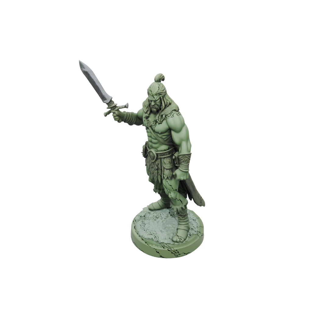 Glow Barbarian With Greatsword