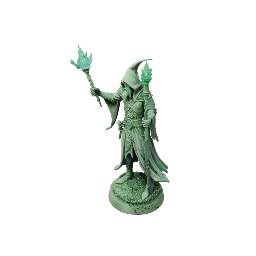 Glow Battle Wizard With Staff