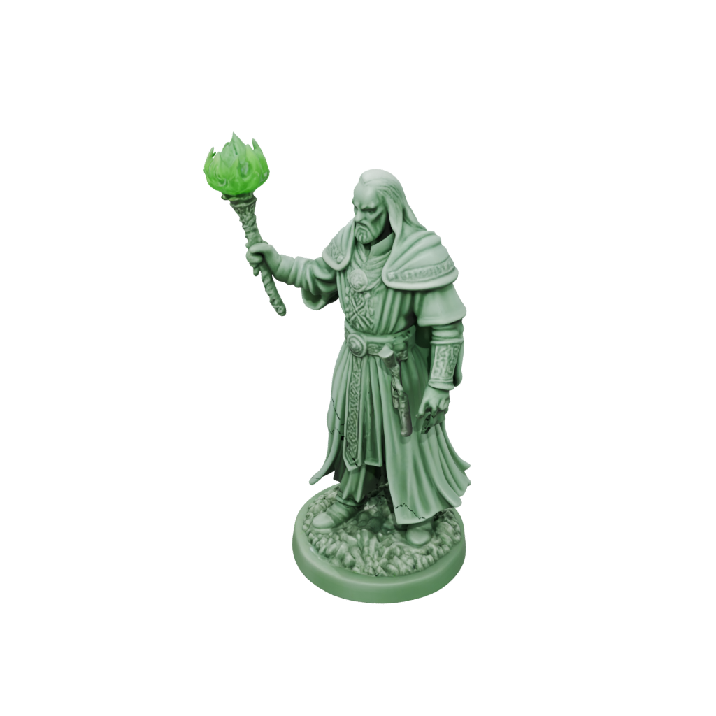 Glow Cleric Priest With Mace