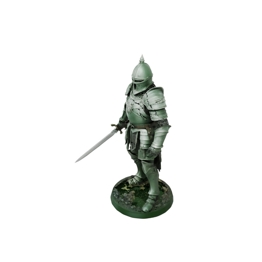 Glow Knight In Full Plate Armor