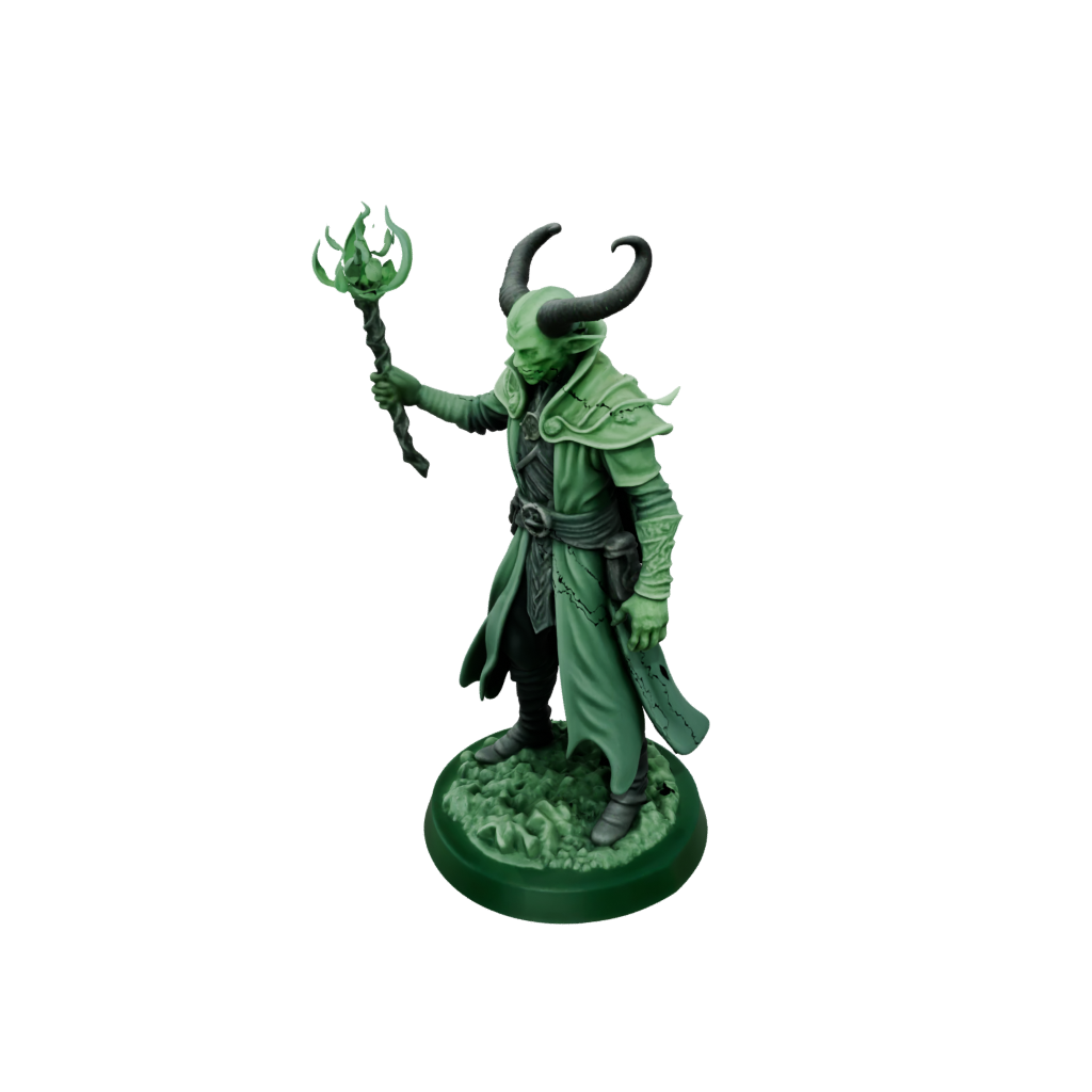 Glow Tiefling Warlock