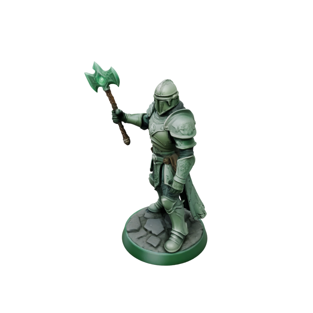 Glow Armored Paladin With War Maul