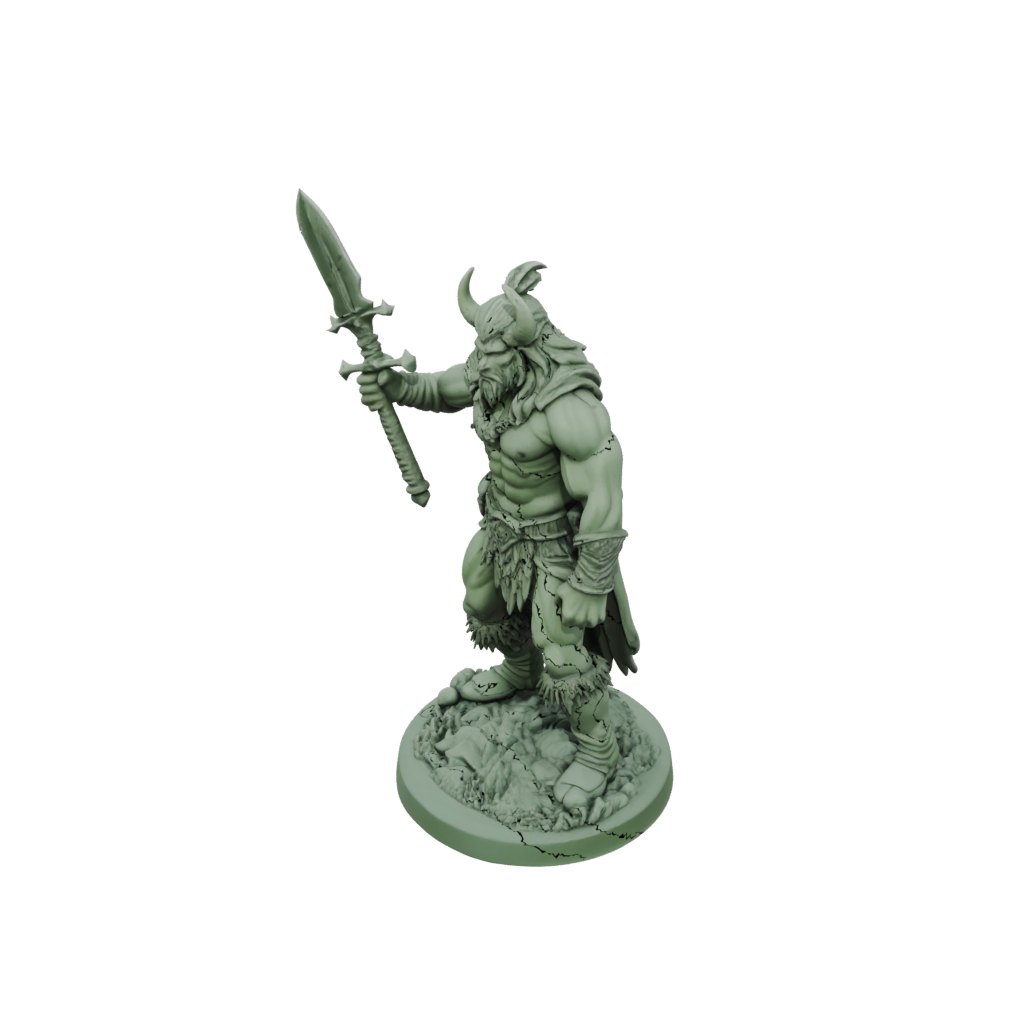 Glow Barbarian With Greatsword