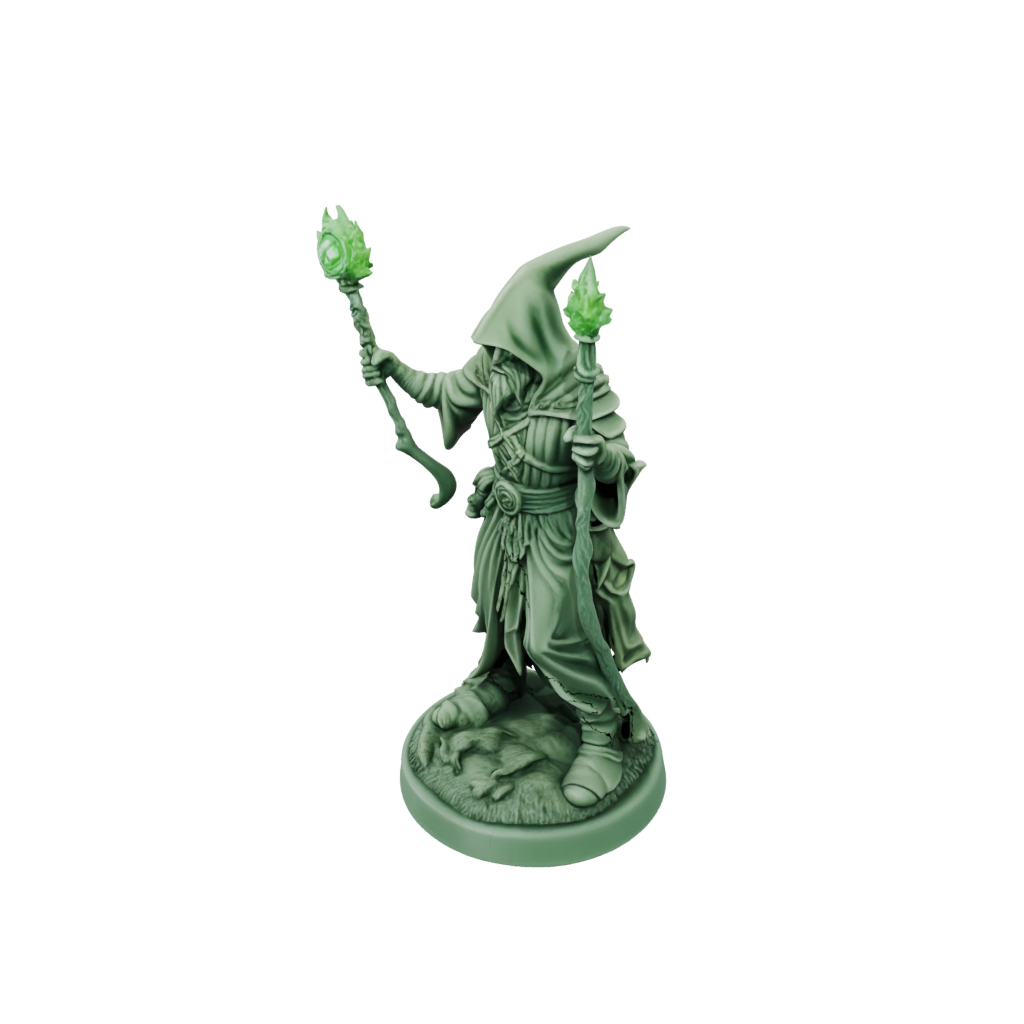 Glow Battle Wizard With Staff