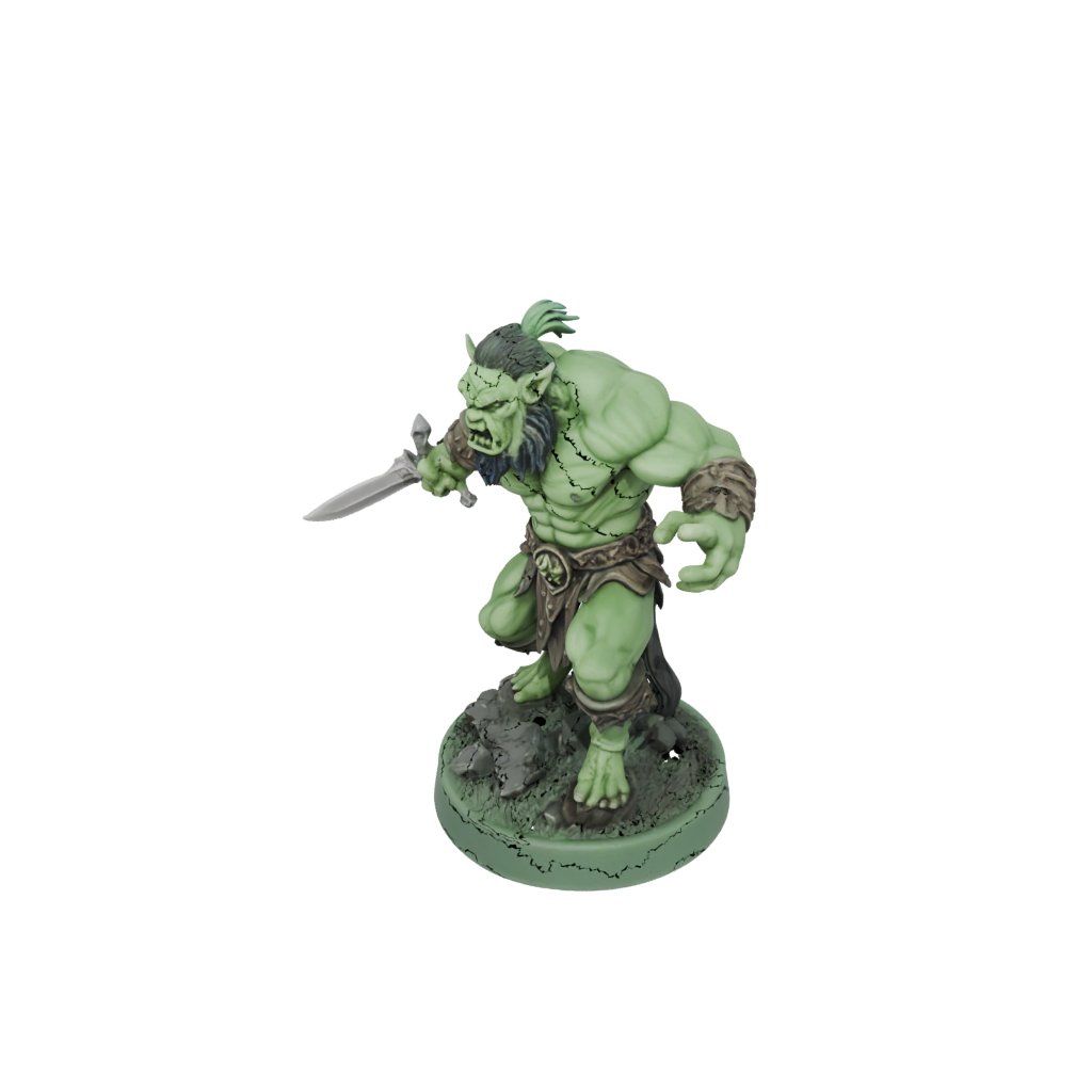 Glow Half-Orc Berserker