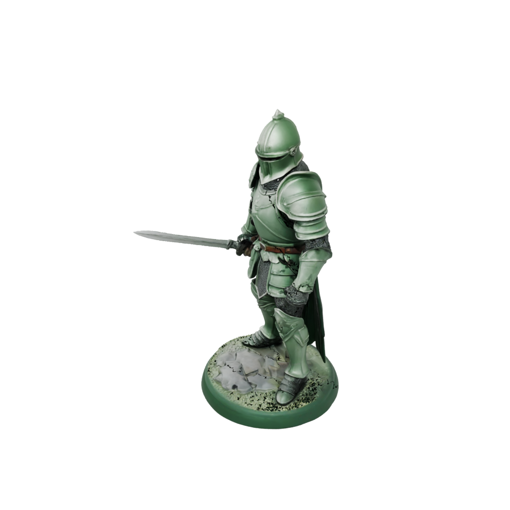 Glow Knight In Full Plate Armor