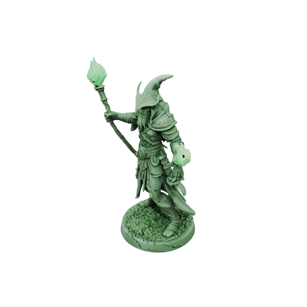 Glow Battle Wizard With Staff