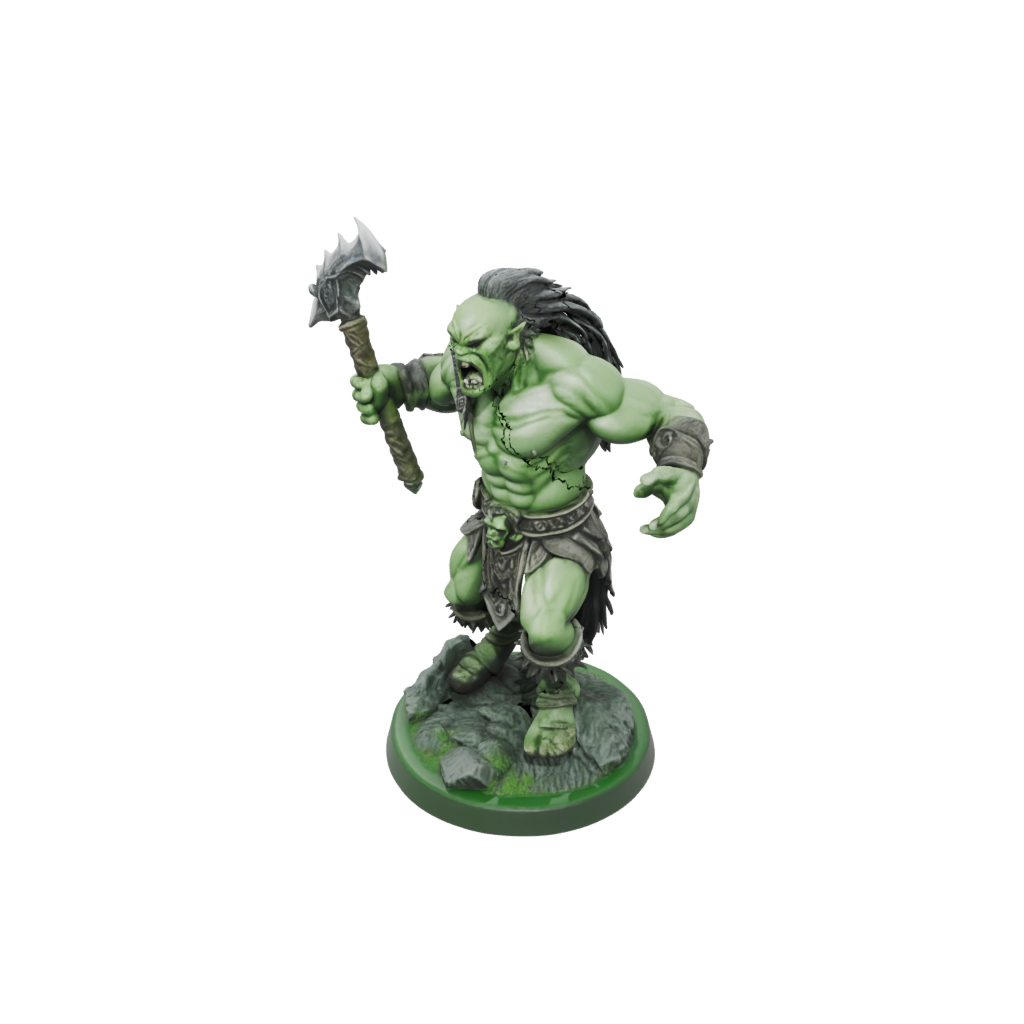 Glow Half-Orc Berserker