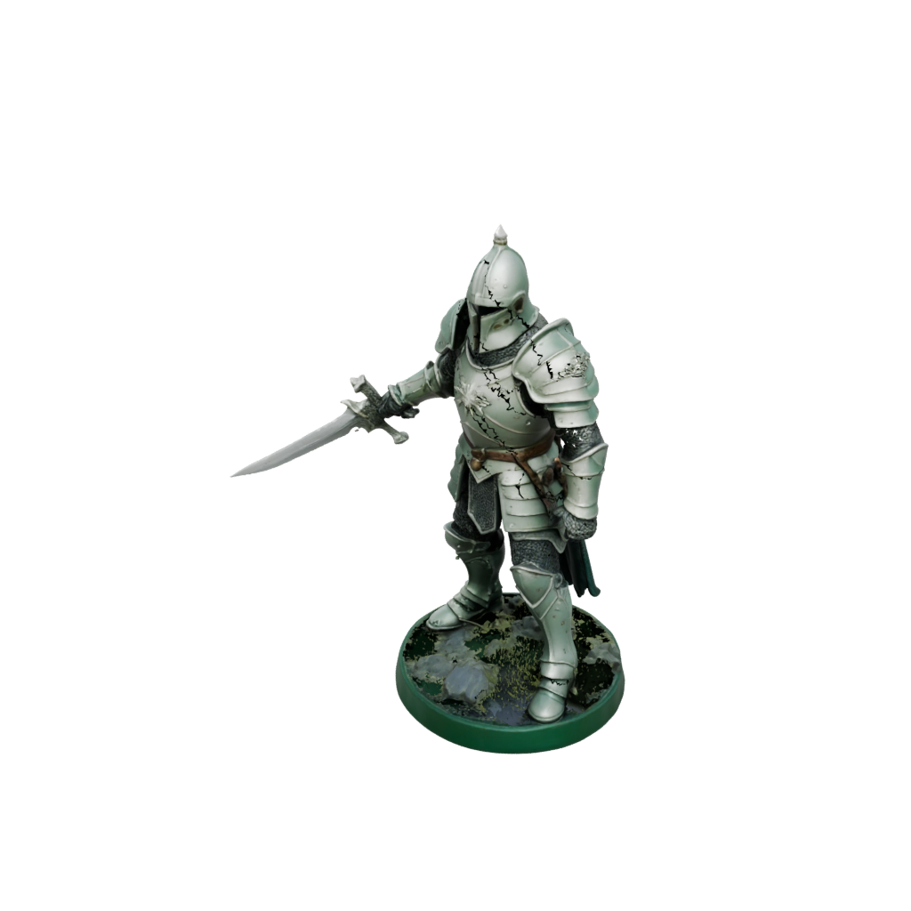 Glow Knight In Full Plate Armor