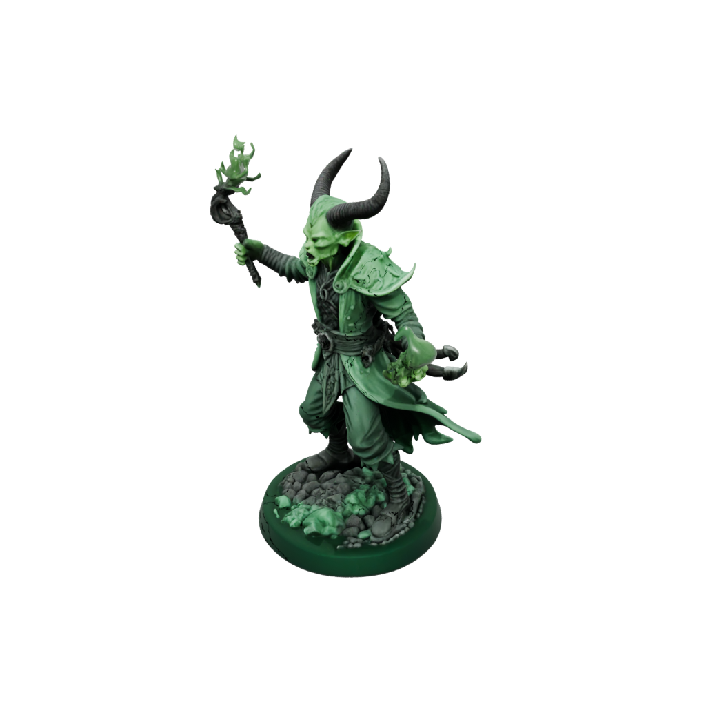 Glow Tiefling Warlock