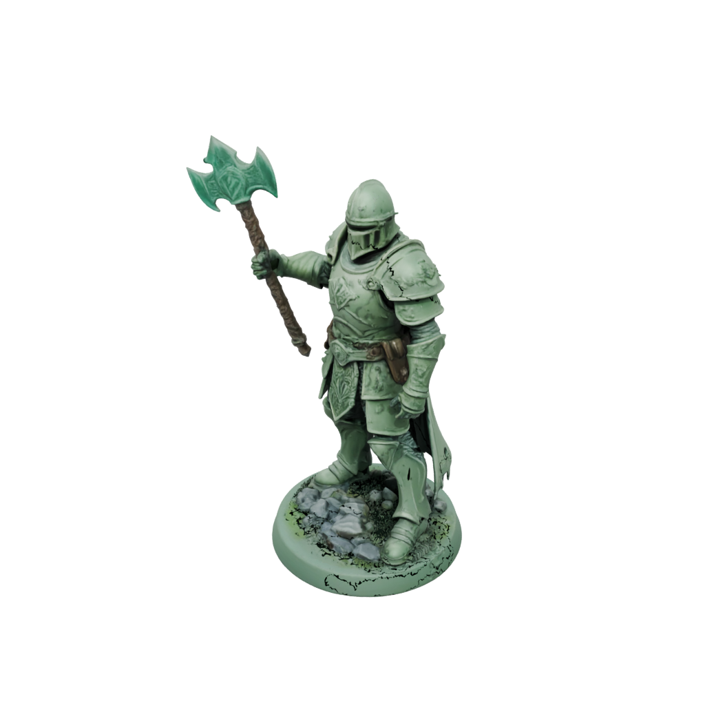 Glow Armored Paladin With War Maul