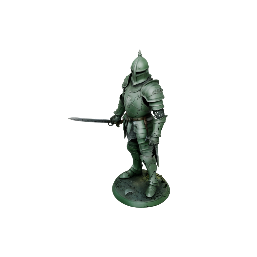 Glow Knight In Full Plate Armor