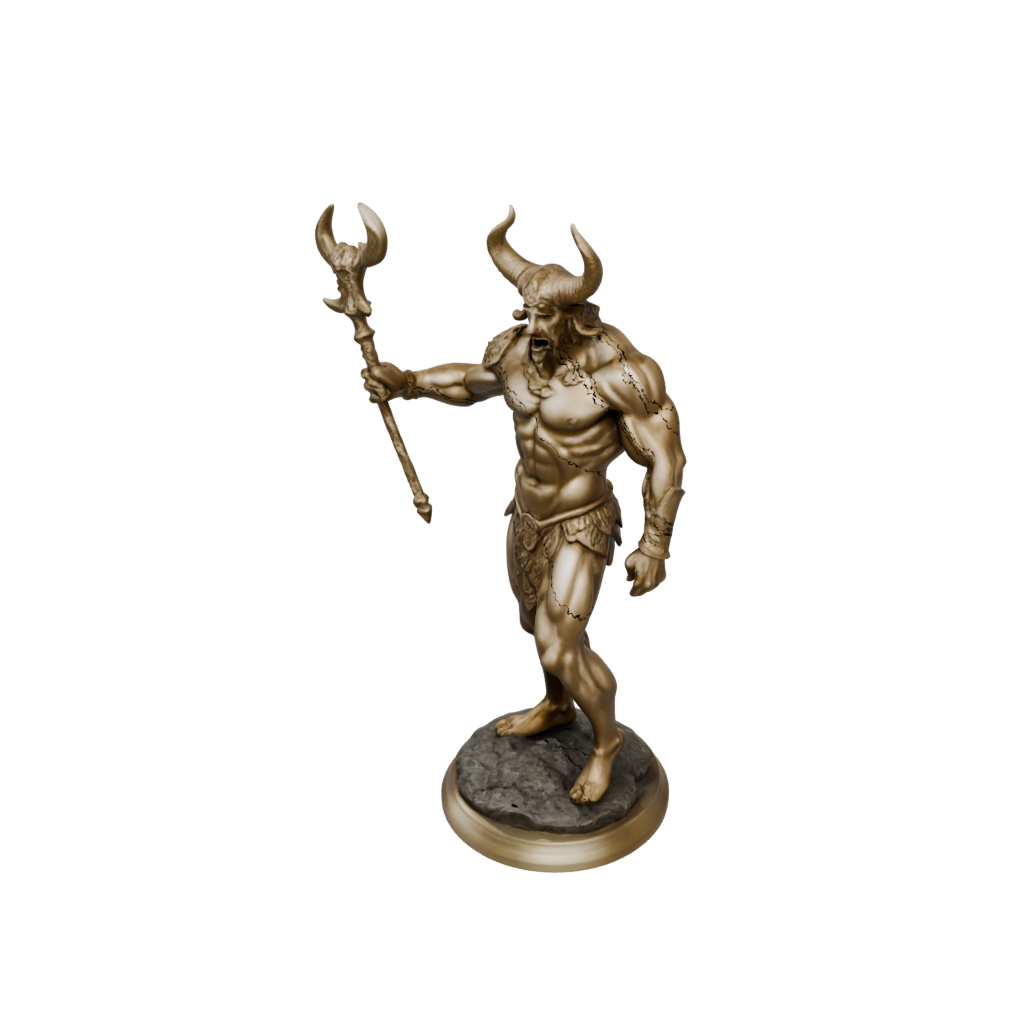 Gold Minotaur Gladiator