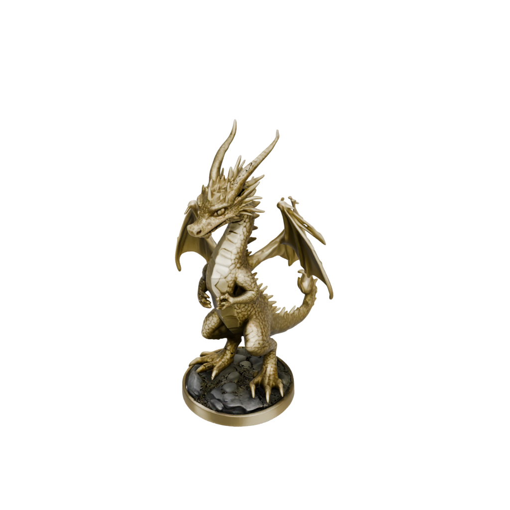 Gold Young Dragon Wyrmling