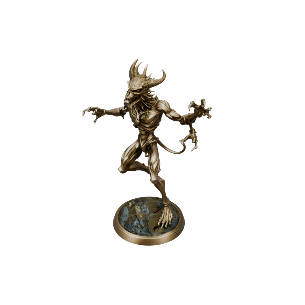 Gold Beholder-Style Floating Eye Tyrant