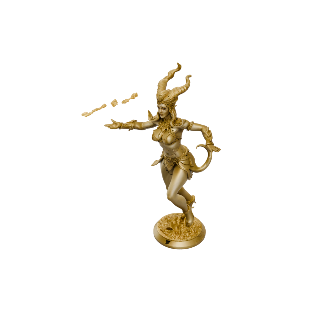 Gold Fire Genie Efreet
