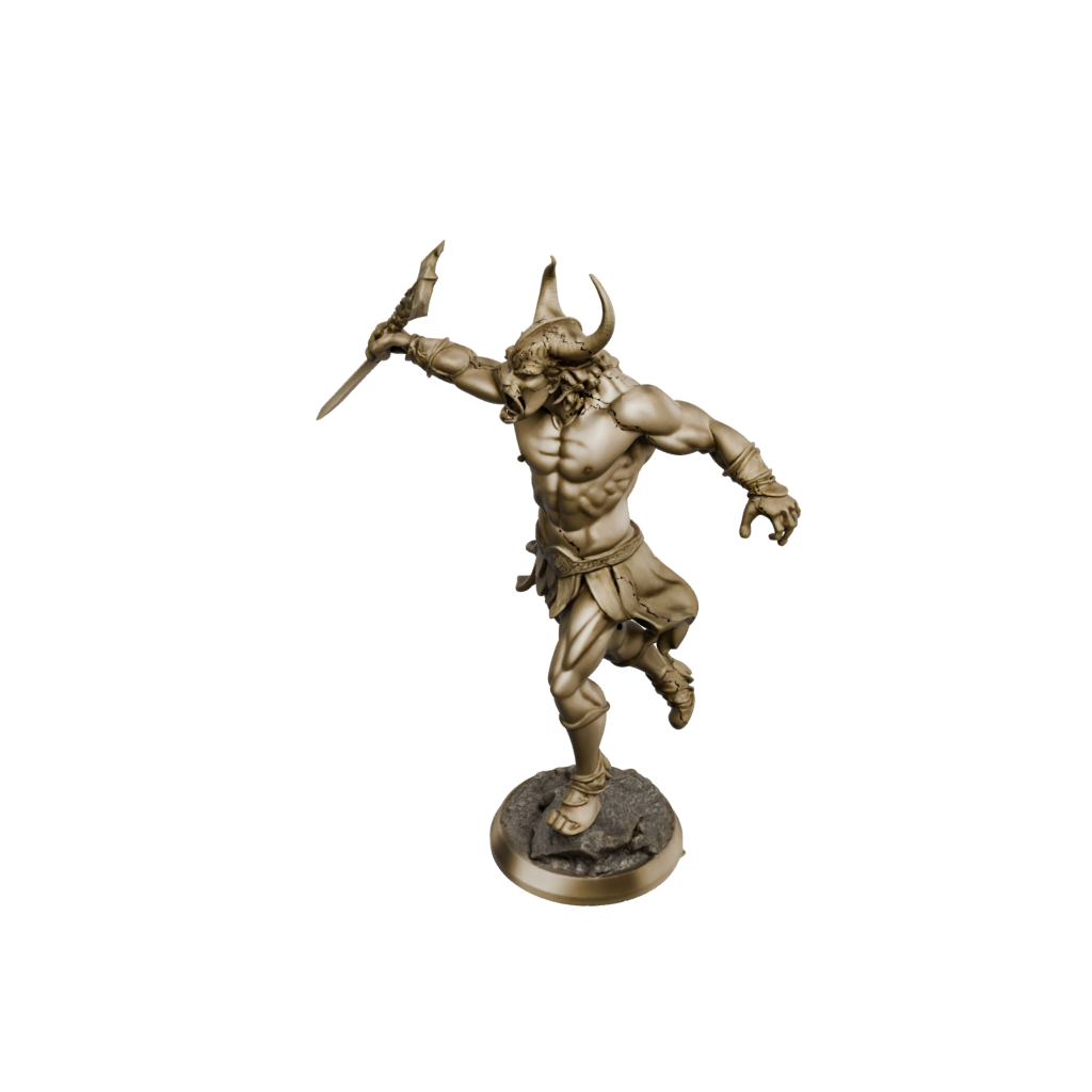 Gold Minotaur Gladiator
