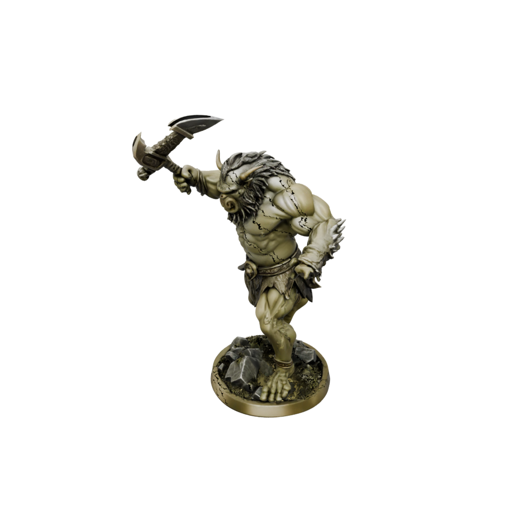 Gold Orc Brute With Cleaver