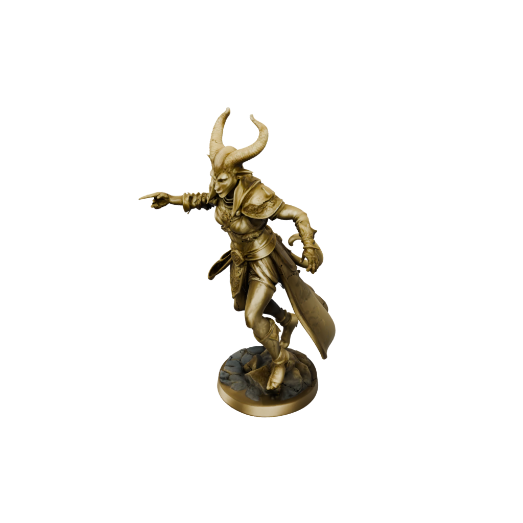 Gold Tiefling Warlock